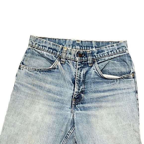 1960s Levi’s Bell Bottom Orange Tab VINTAGE Jeans 27x33 - Picture 2 of 11